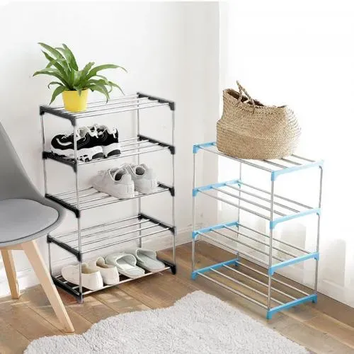 Police a botník stabilní lehký stojan na boty 72 cm