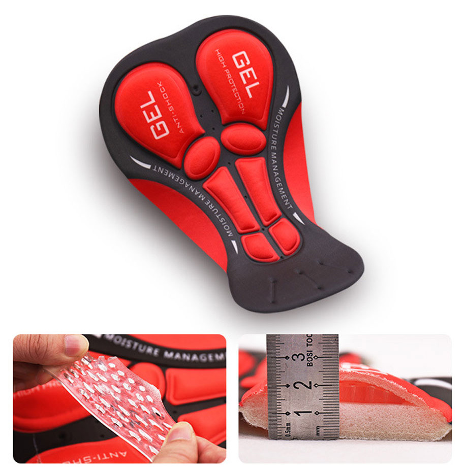 Pohodlné cyklistické boxerky s gelovou vložkou