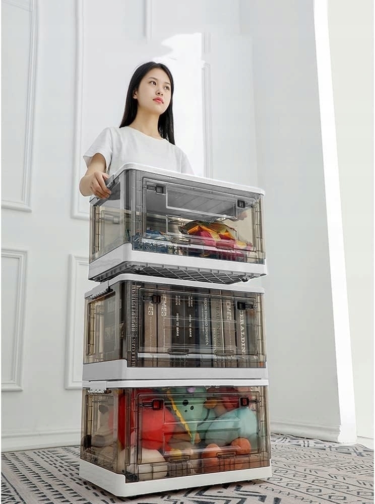 Skládací plastový box organizér modulární skříňka kolečká