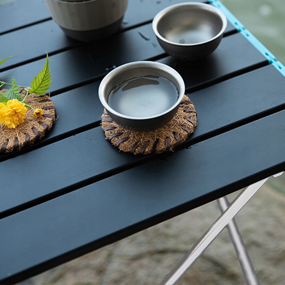 Přenosný zahradní stůl skládací stolek kempingový 56 cm