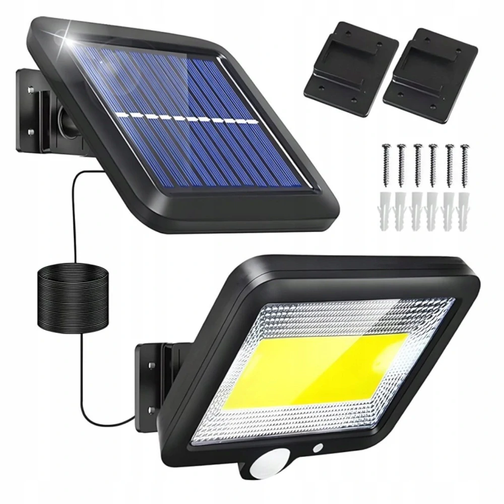 Solární venkovní 100 LED osvětlení pohybový senzor