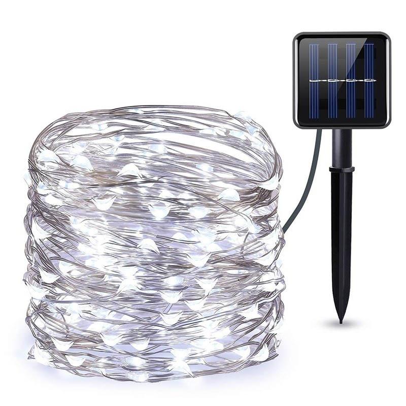 Solární vánoční osvětlení drat 100 LED