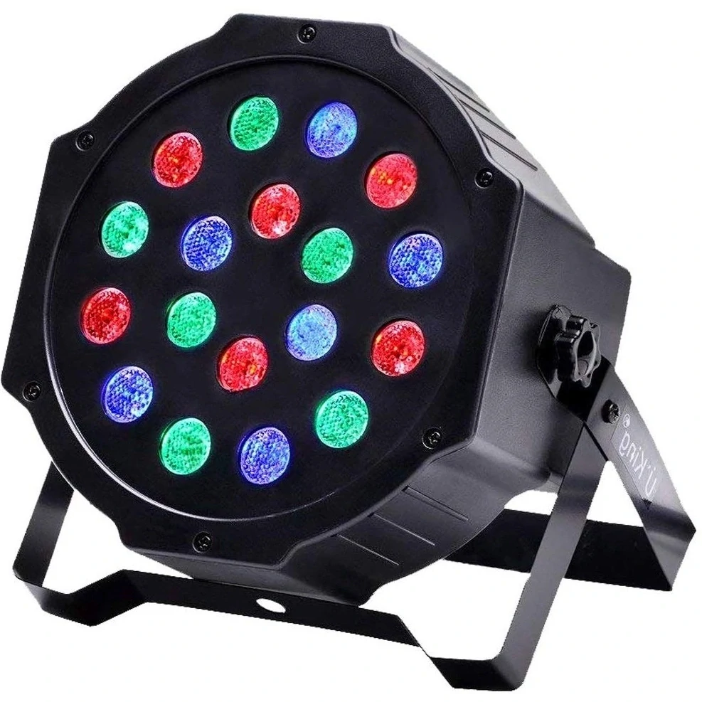 Led disco DJ světlo FLAT PAR LIGHT 18 W RGB lampa