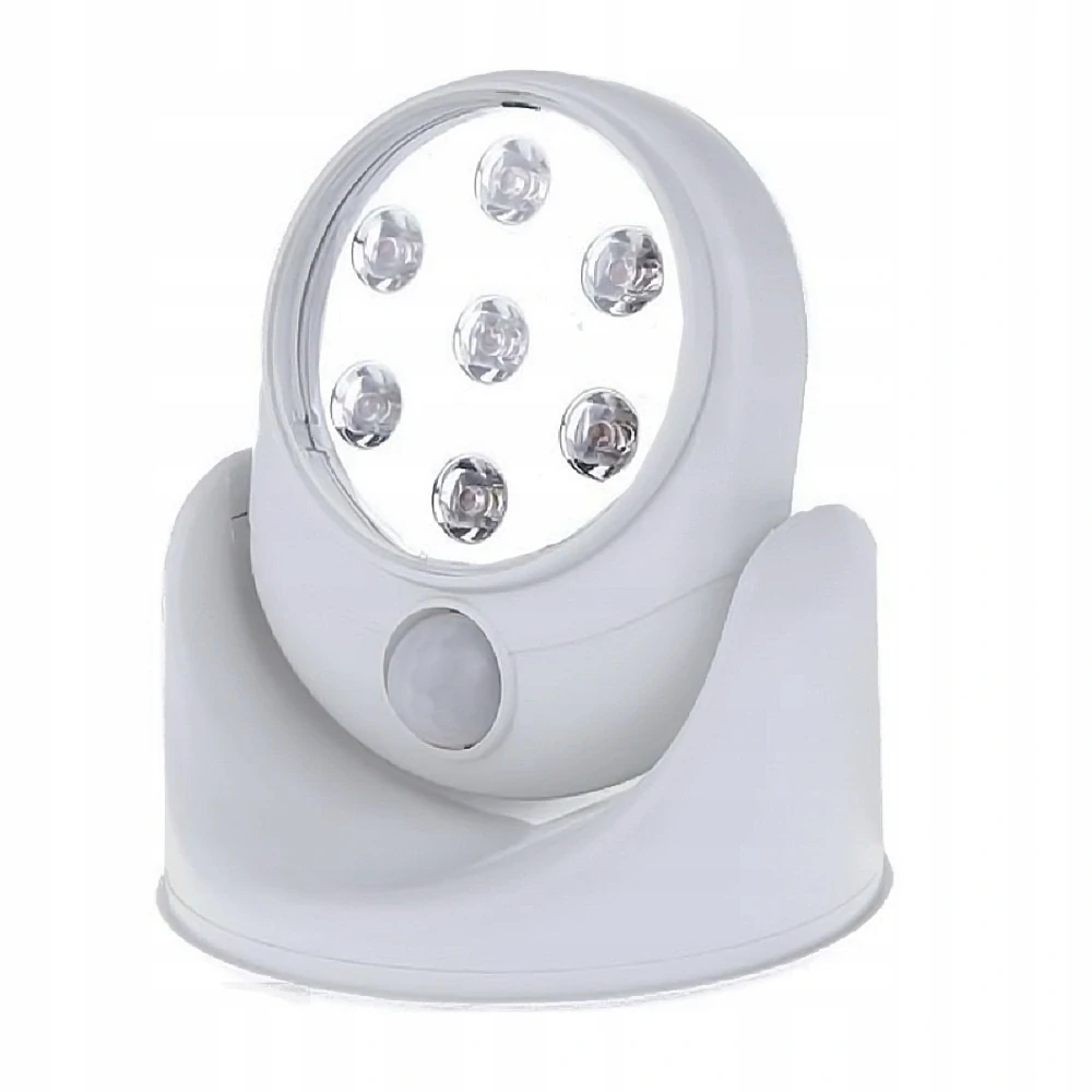 Led lampa s pohybovým senzorem napájená z baterií bezdrátová, 360°C 4 x AA