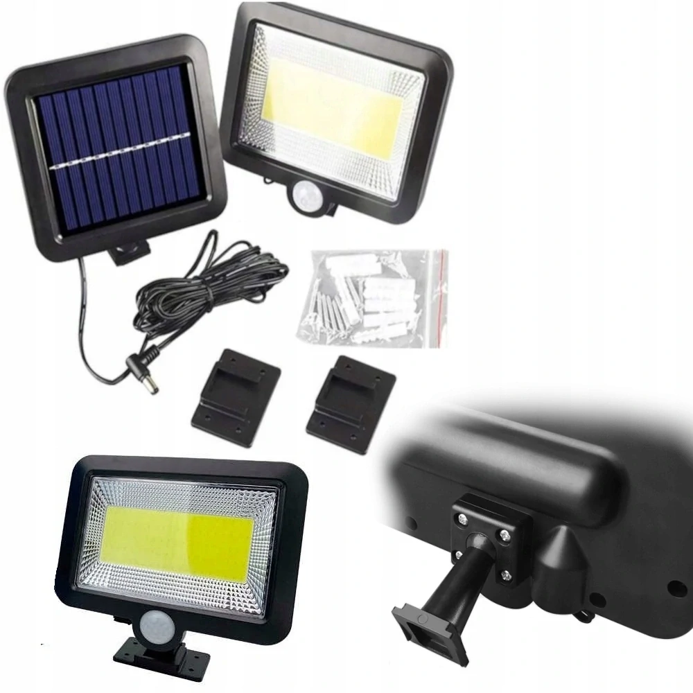Solární venkovní 100 LED osvětlení pohybový senzor