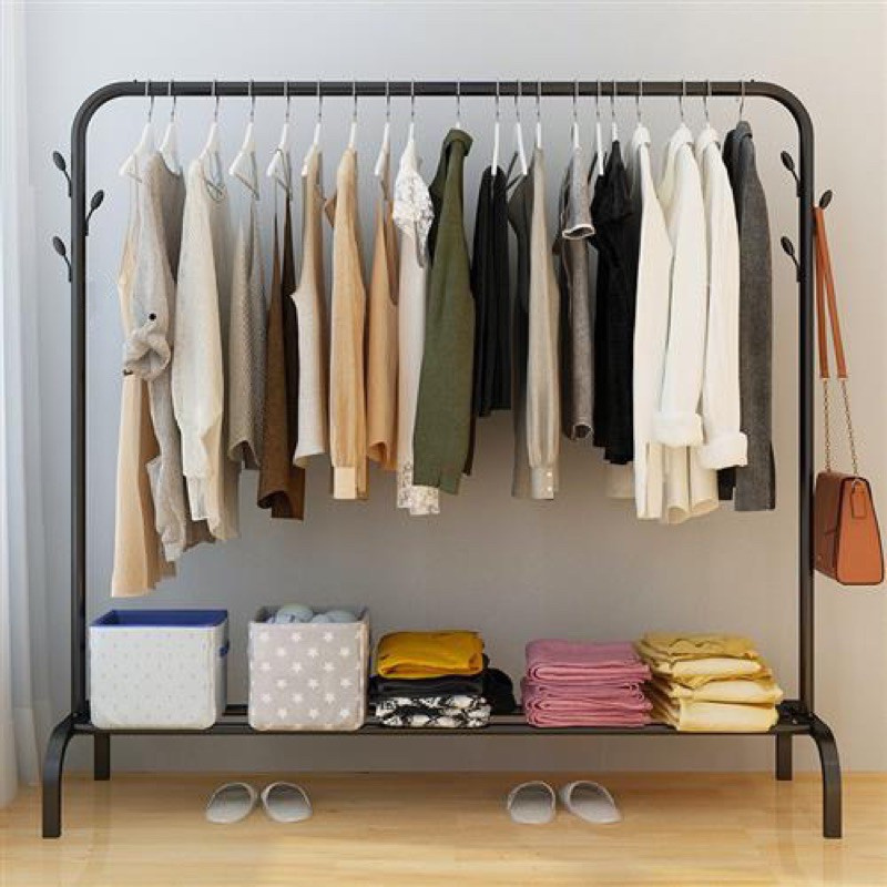 Stojan podlahový věšák na oblečení a obuv