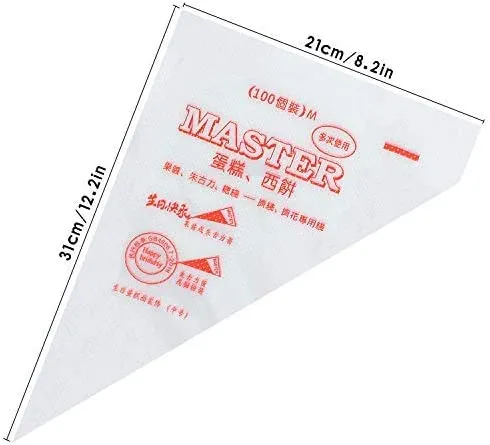 Jednorázové zdobící cukrářské sáčky 100 ks