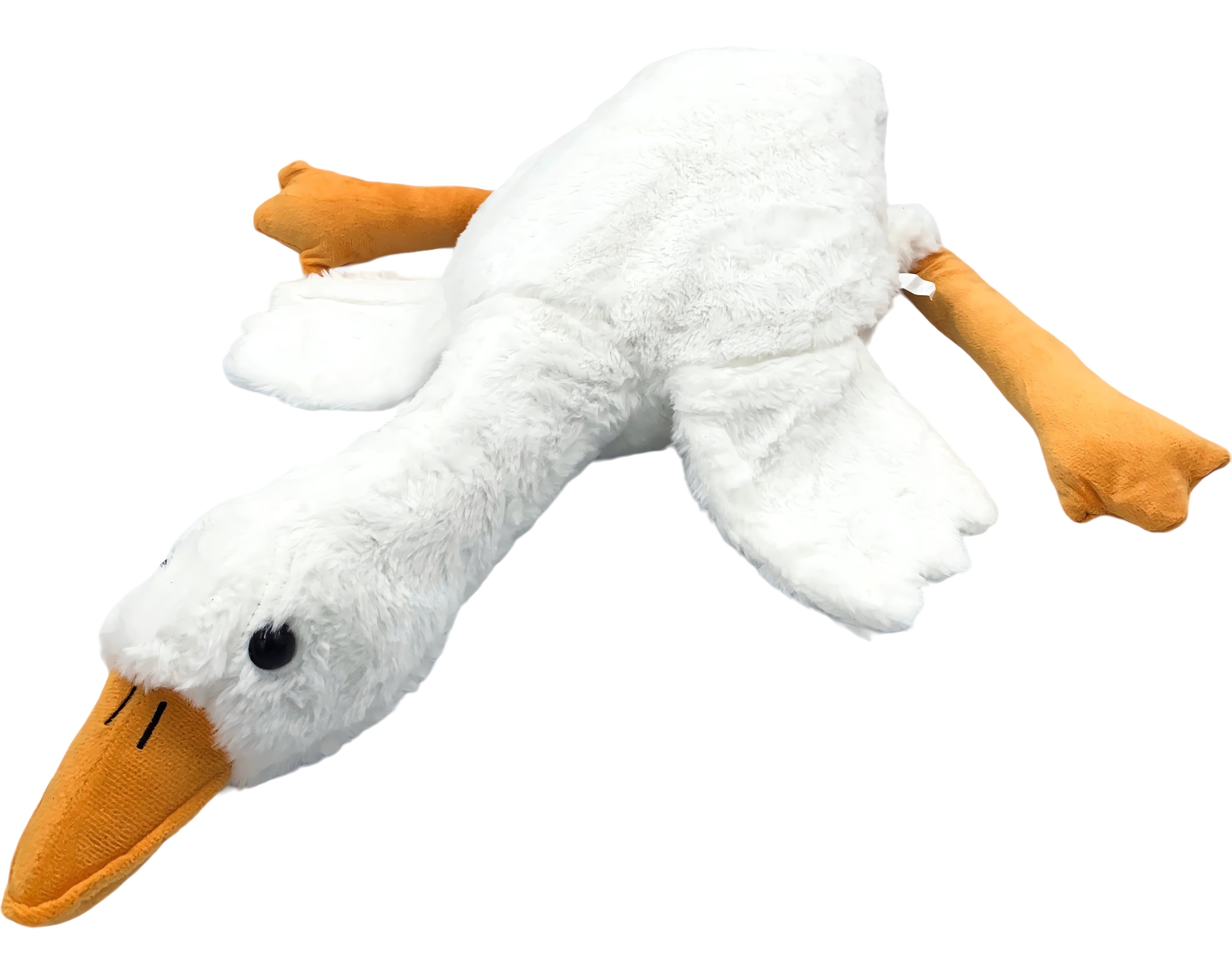 Hračka maskot hebká plyšová husa bílá 50 cm