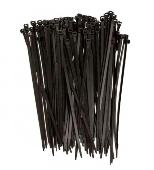 Stahovací páska černá balení 100 ks sada 3,6x150 kabelové svorky