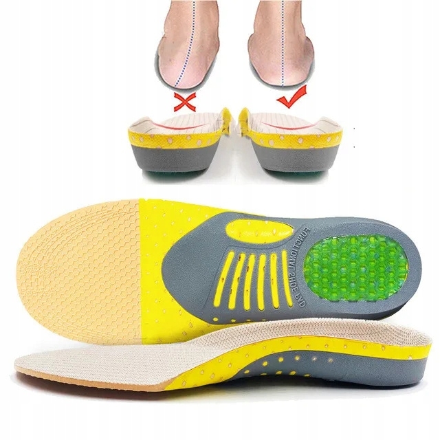 Korekční ortopedické vložky do bot na plochou nohu 41-46