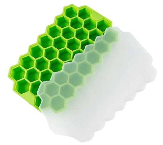 Silikonová flexibilní forma na led s víkem 37 kostek