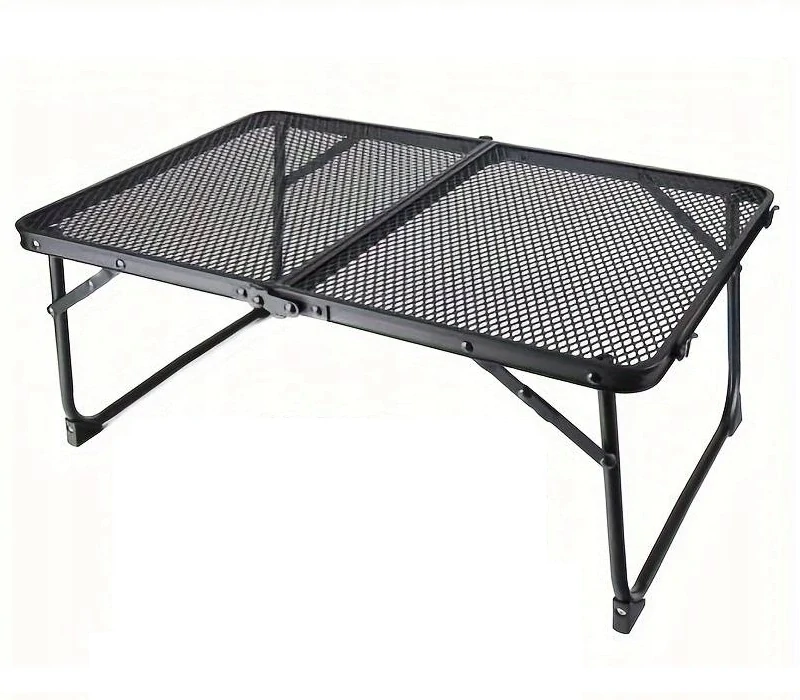 Turistický stůl hliníkový síťovaný stolek skládací lehký 60x40