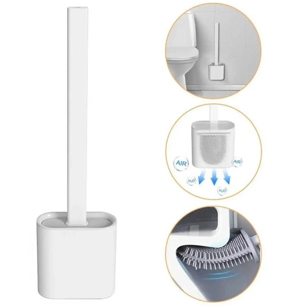 Silikonový kartáč na WC flexibilní antibakteriální štětka