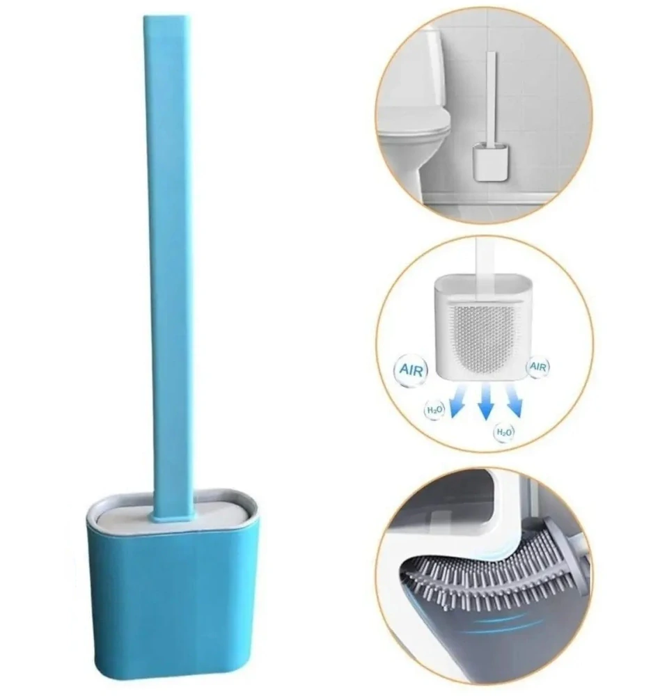 Silikonový kartáč na WC flexibilní antibakteriální štětka