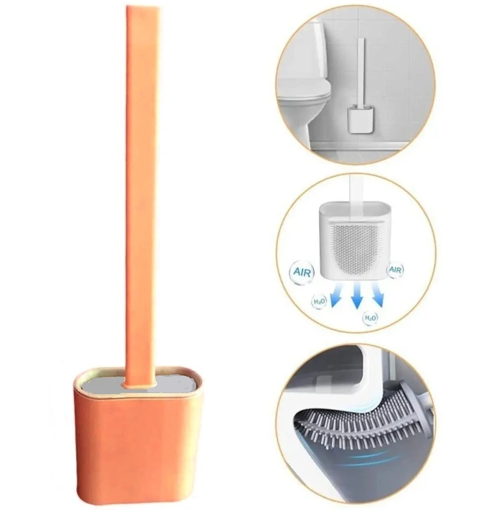 Silikonový kartáč na WC flexibilní antibakteriální štětka