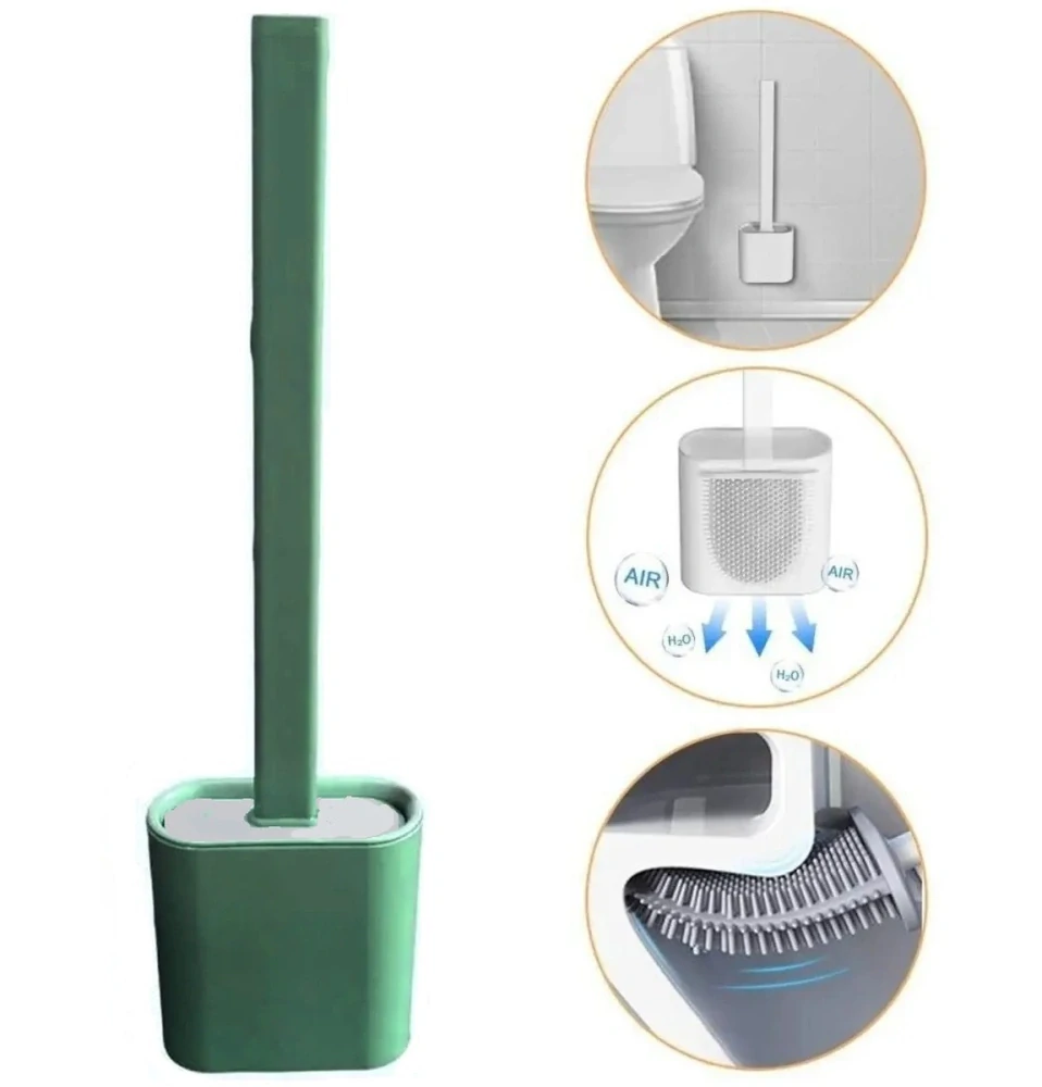 Silikonový kartáč na WC flexibilní antibakteriální štětka