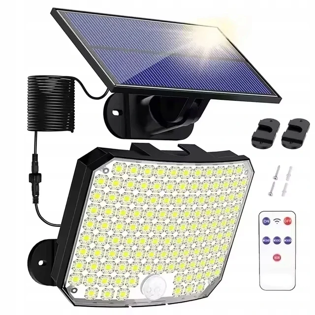 Solární venkovní 108 LED osvětlení pohybový senzor vodotěsní