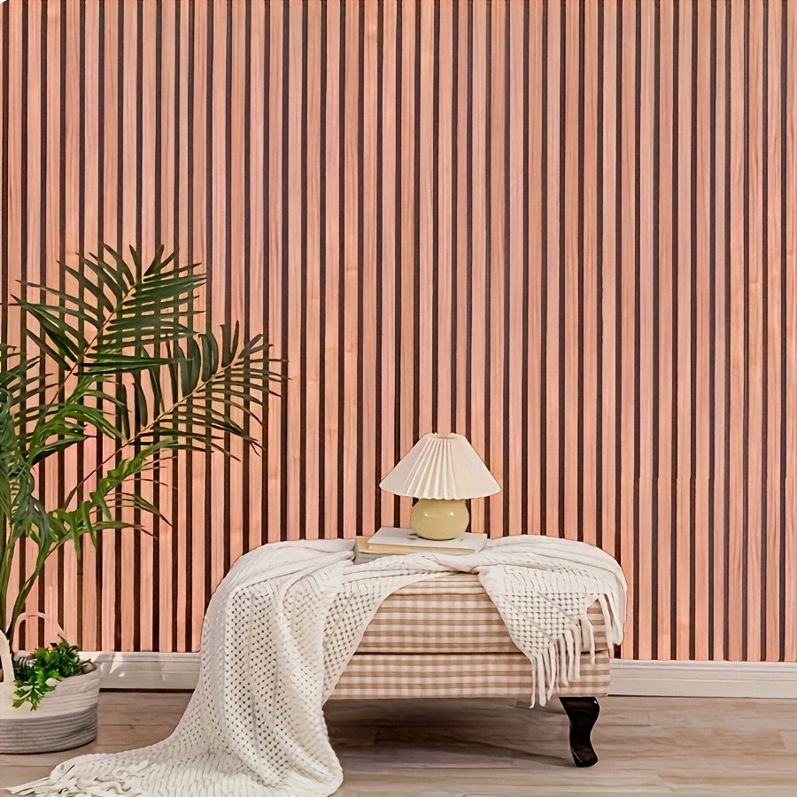 Samolepicí tapeta lamely imitace dřeva dekorativní obklad na stěnu 45cm × 5m