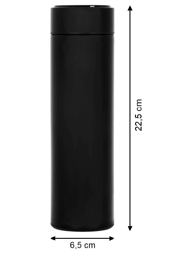 Termoska termální hrnek s teploměrem LED 500ml