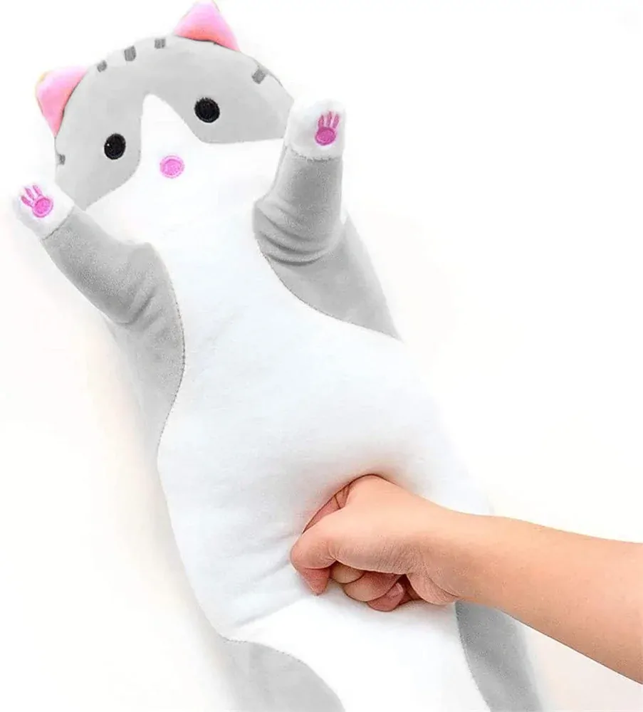 Roztomilý plyšový polštář dlouhá kočka 50cm