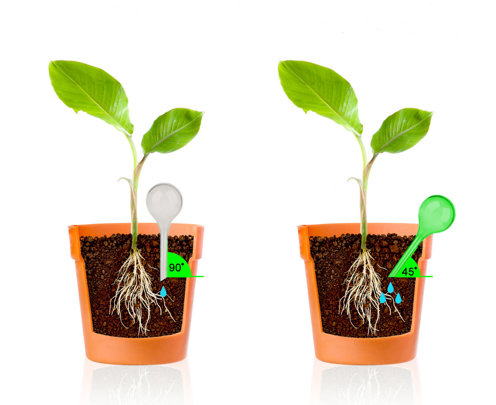 Zavlažovací koule dávkovač vody do květináče