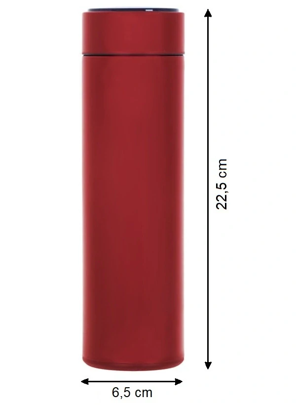Termoska termální hrnek s teploměrem LED 500ml