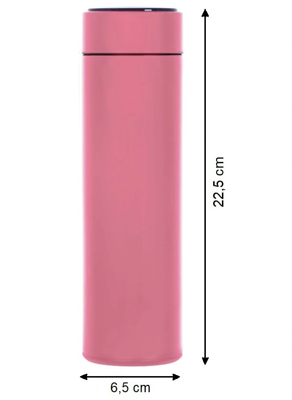 Termoska termální hrnek s teploměrem LED 500ml