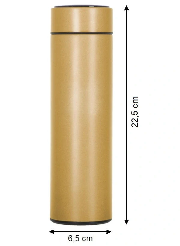 Termoska termální hrnek s teploměrem LED 500ml