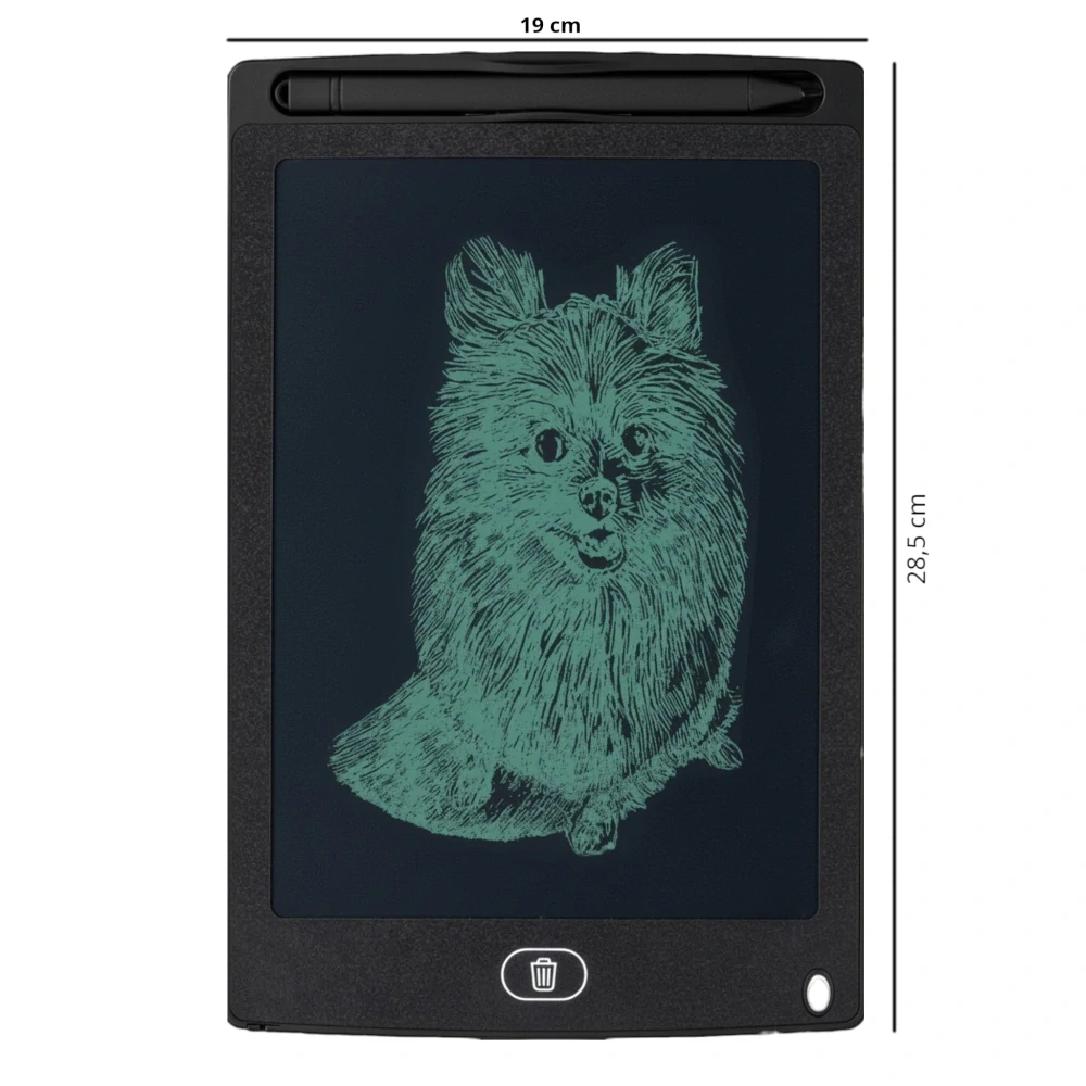Dětská mazací tabulka 12″ na psaní a kreslení, velká grafická LCD kreslicí tabulka