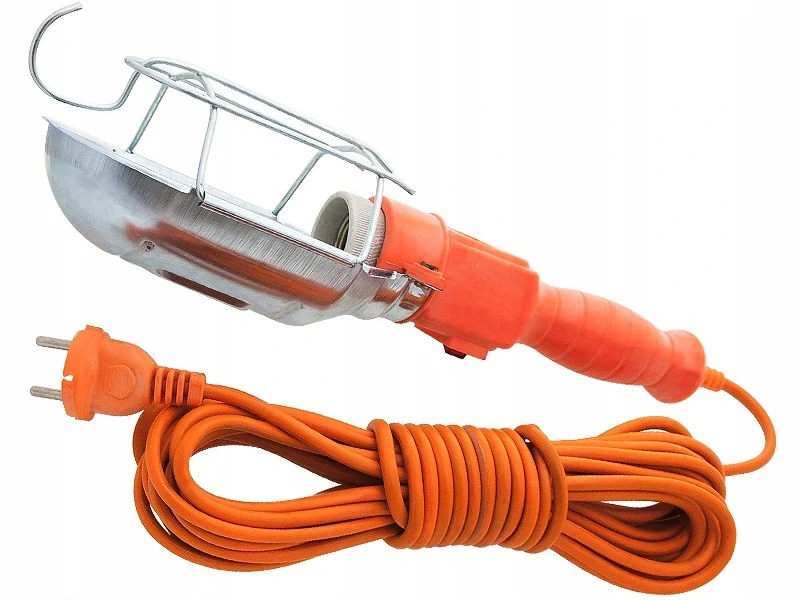 Lampa dílenská montážní s háčkem kabel 10 metrů