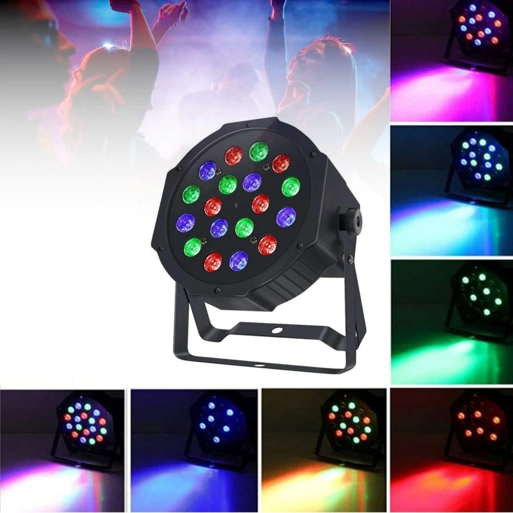 Led disco DJ světlo FLAT PAR LIGHT 18 W RGB lampa