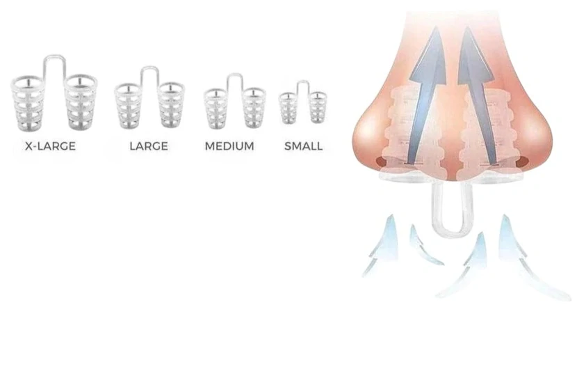 Nosní chránič pomůcka proti chrápání na spaní 4ks