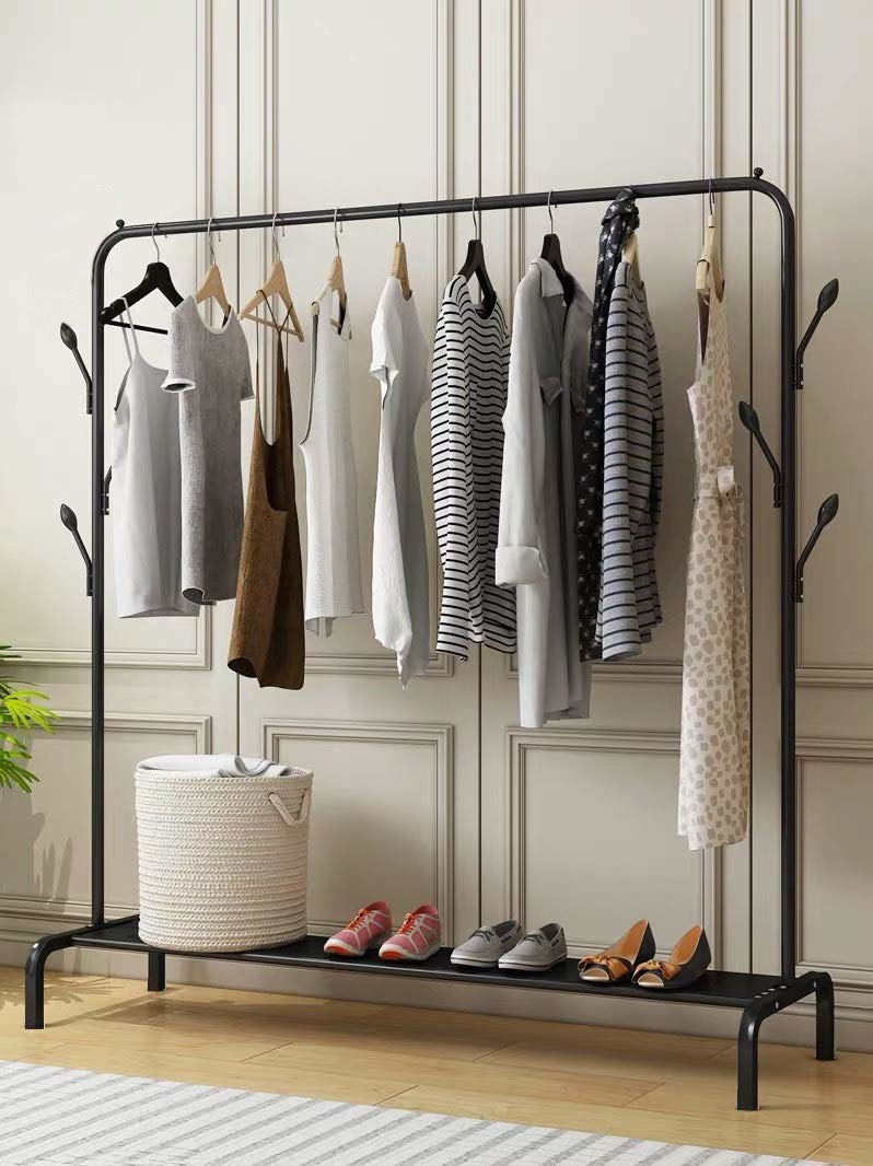 Stojan podlahový věšák na oblečení a obuv