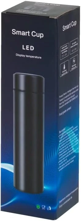 Termoska termální hrnek s teploměrem LED 500ml