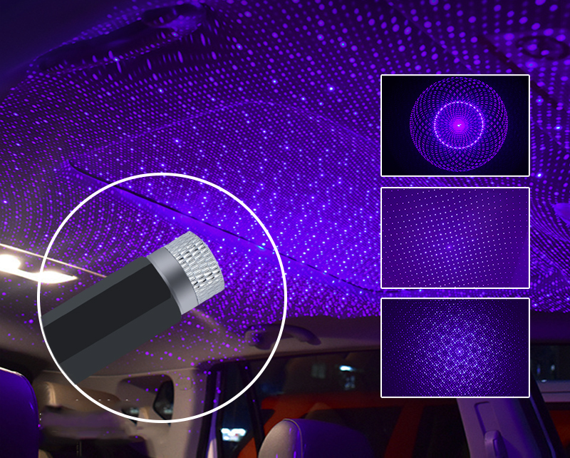 Projektor laserový hvězdný efekt světlo LED pro auto