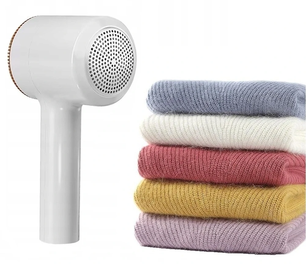 Dobíjecí holicí strojek pro odstraňování žmolků z oděvů 6 břitů