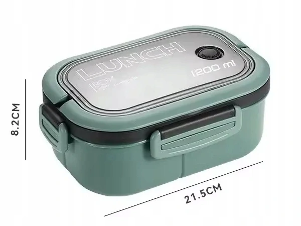 Nosič na jídlo s přihrádkami obědový svačinový box 1200 ml