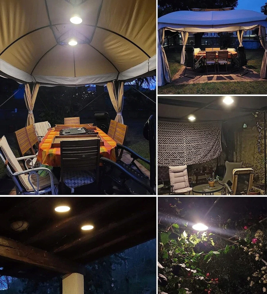 Solární zahradní závěsná kulatá lampa LED na terasu