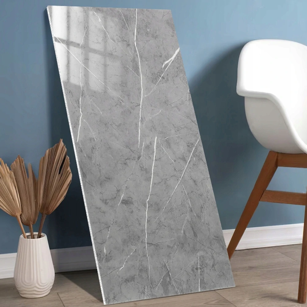 Panele samolepicí šedá mramorová pěnová tapeta nástěnné 30x60cm 10 ks
