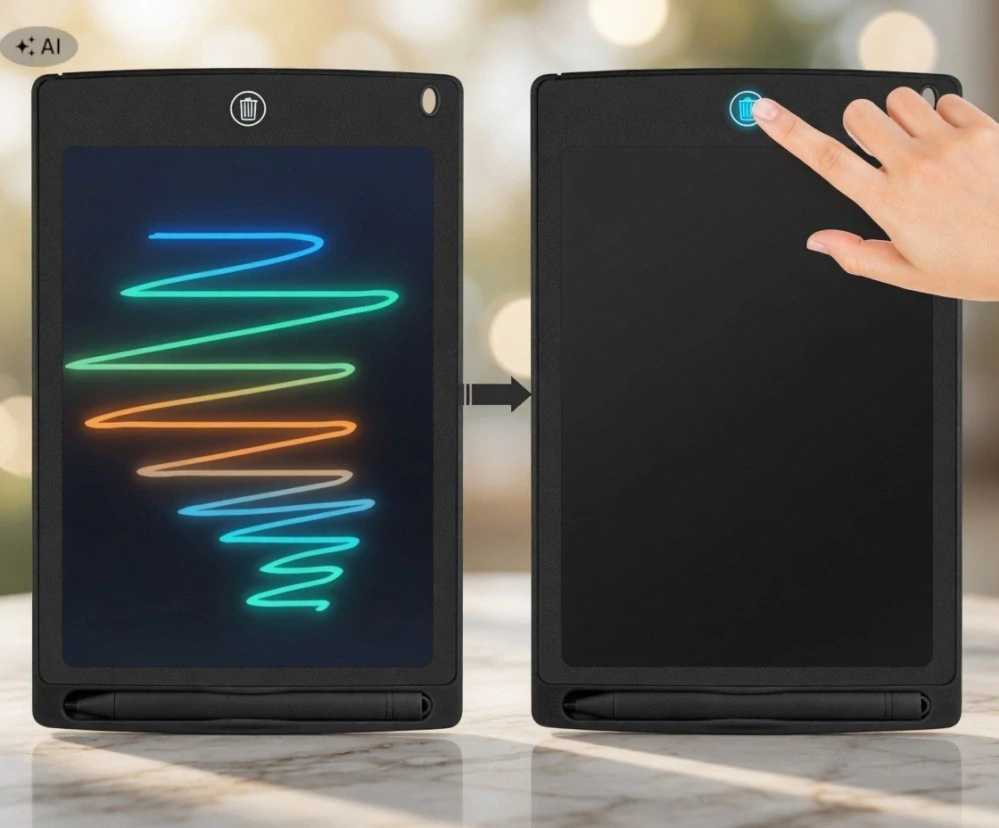 Dětská mazací tabulka 12″ na psaní a kreslení, velká grafická LCD kreslicí tabulka