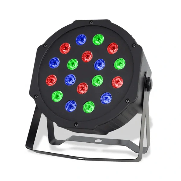 Led disco DJ světlo FLAT PAR LIGHT 18 W RGB lampa