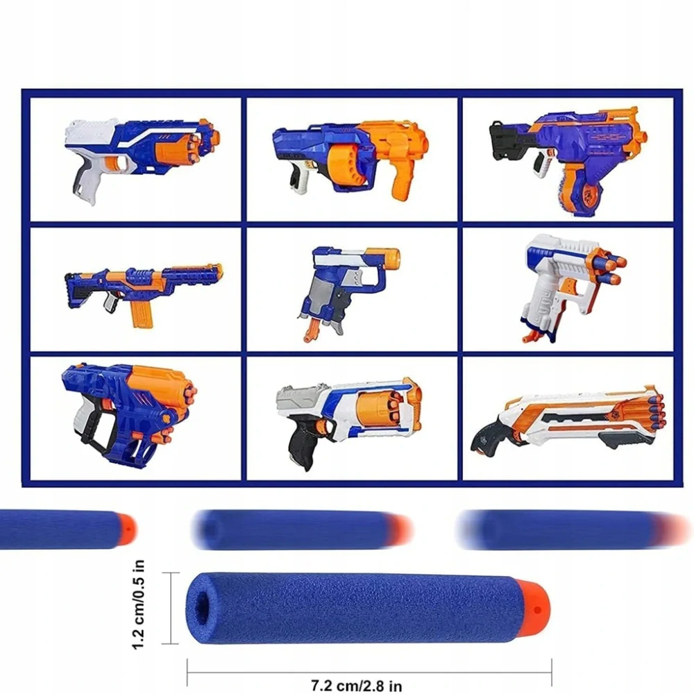 100 kusu náhradní šipky náboje pro Nerf Elite