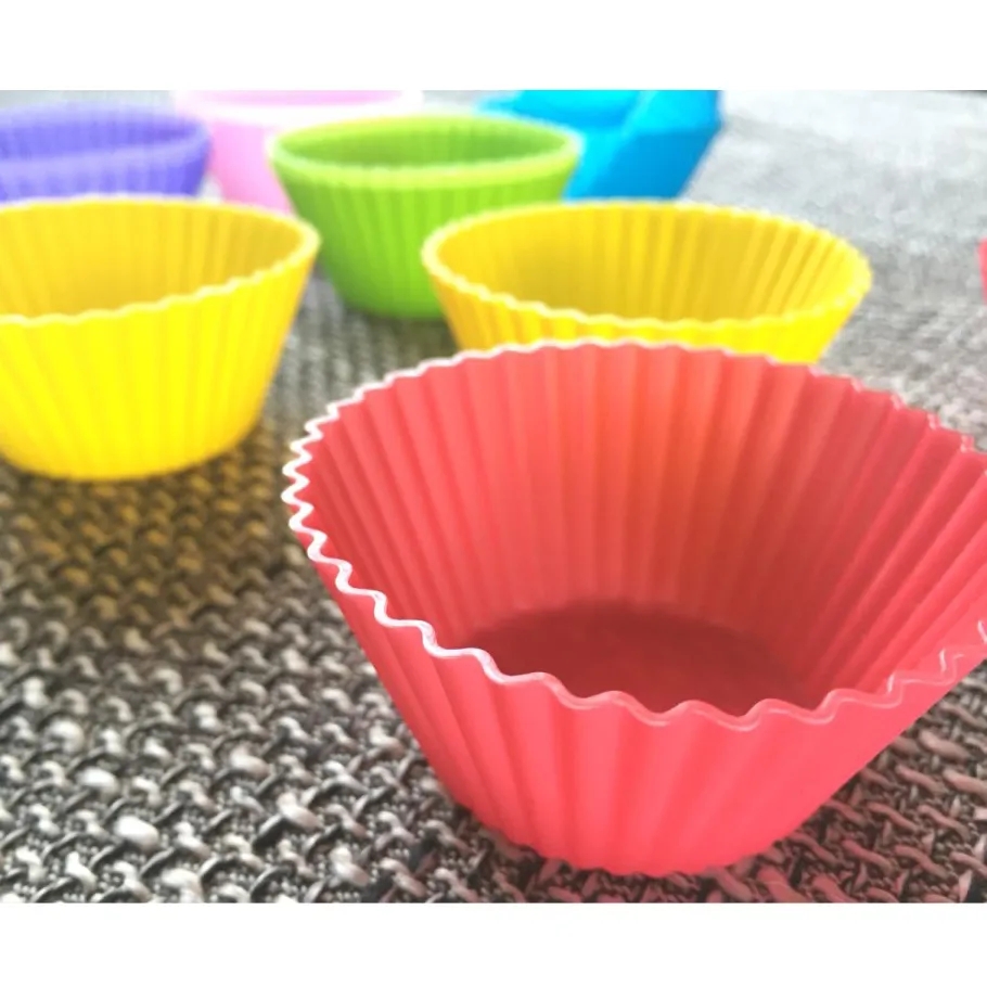 Silikonové košíčky k pečení muffinů košíky forma 6 kusu