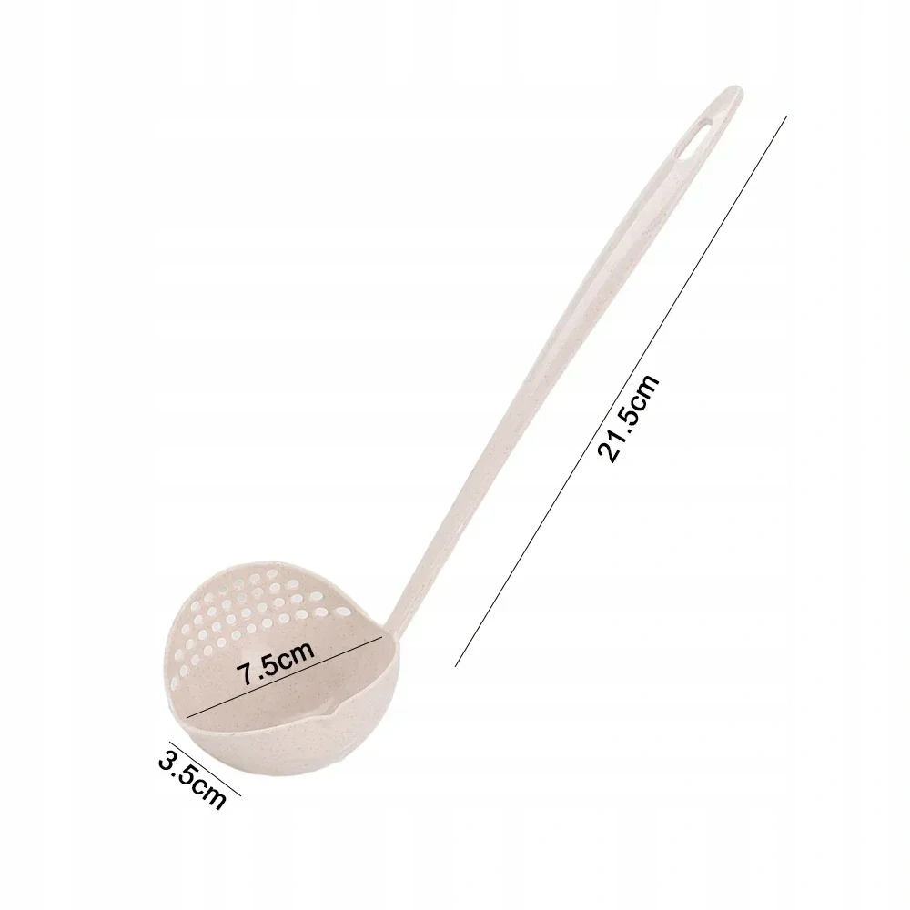 Kuchyňská plastová naběračka a cedník 2v1 na polévky