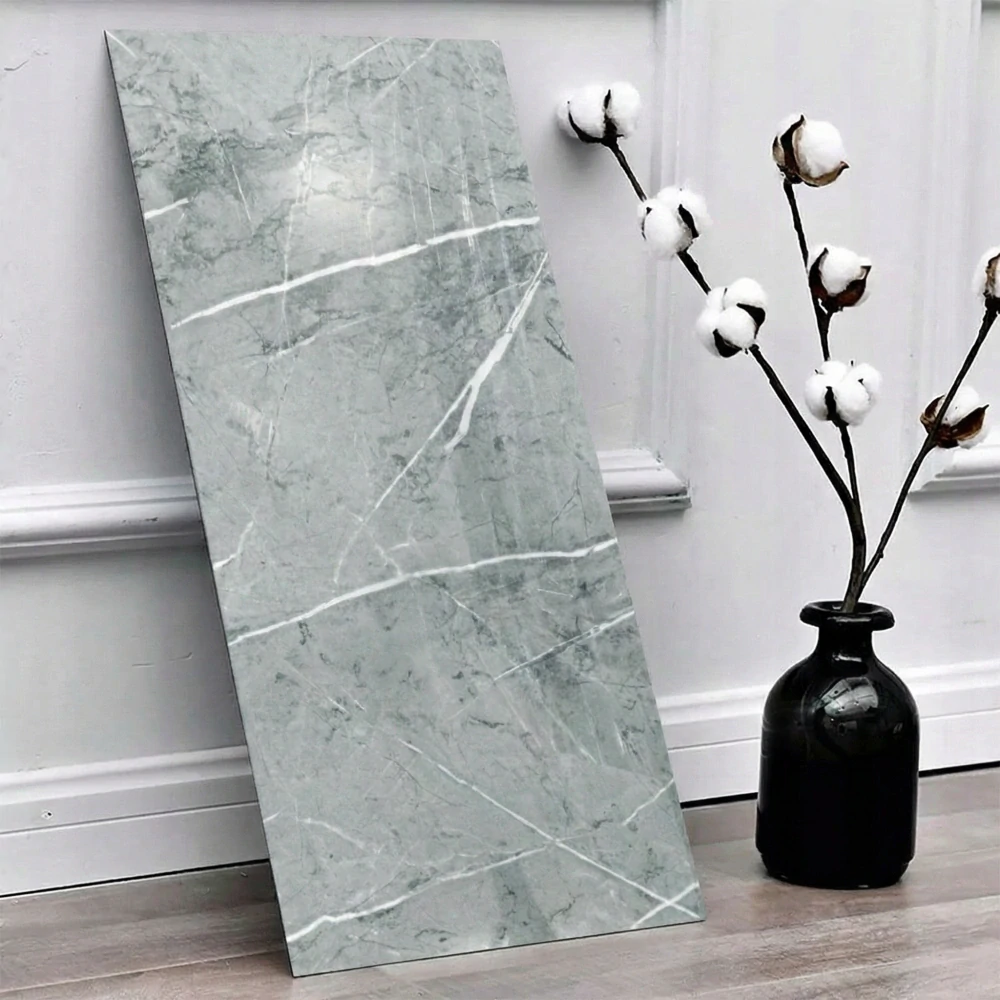 Panele samolepicí šedá mramorová pěnová tapeta nástěnné 30x60cm 10 ks