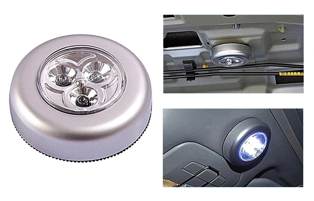 Bodová samolepící svítilna 3 led lampa lampička