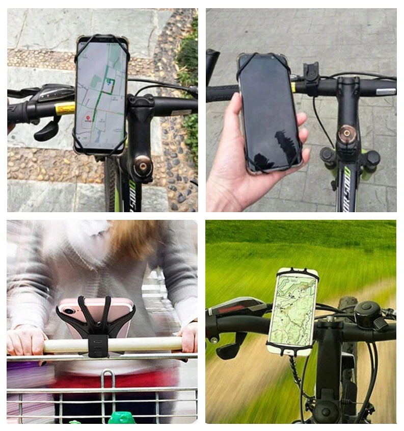 Držák telefonu na kolo silikonový