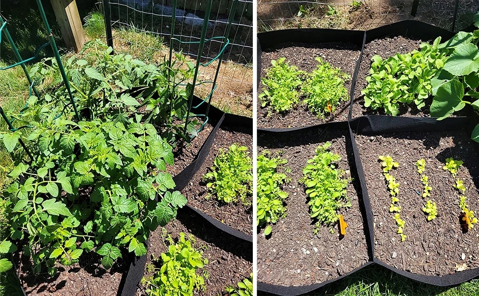 Zahradní květináč z netkané textilie velký 8 komorový pěstební taška 180x90x30cm