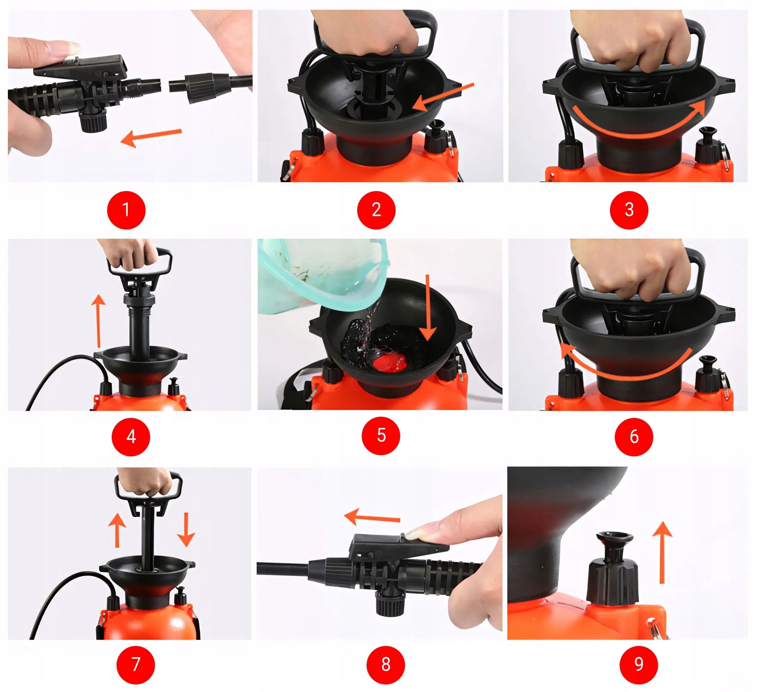 Zahradní ruční zádový postřikovač tlakový 8L