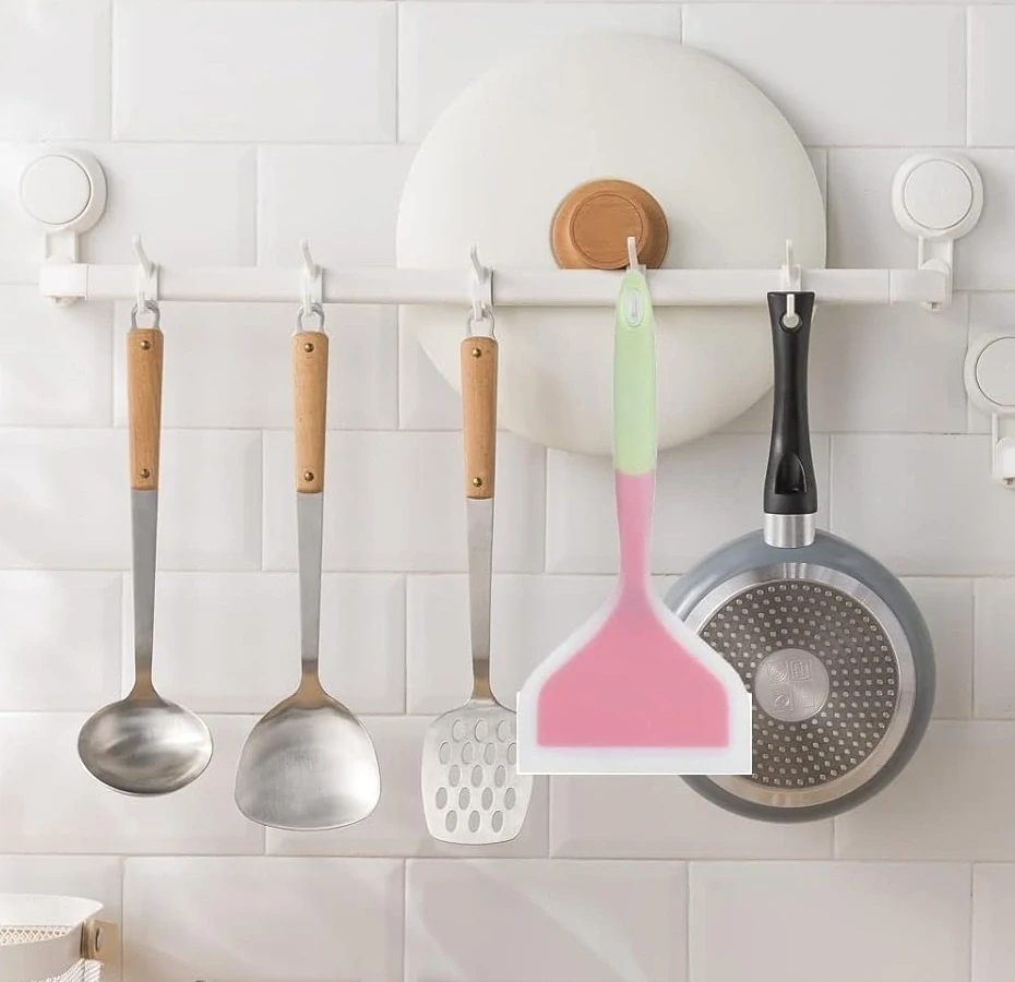 Široká kuchyňská stěrka se silikonovým povlakem